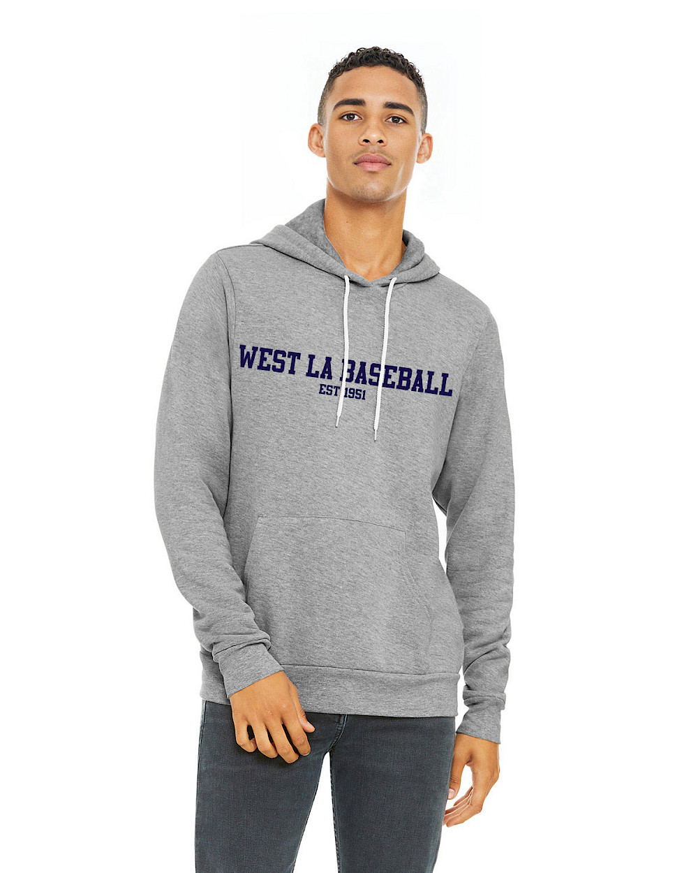 Adult Unisex Sponge Fleece Pullover Hoodie - Text Logo