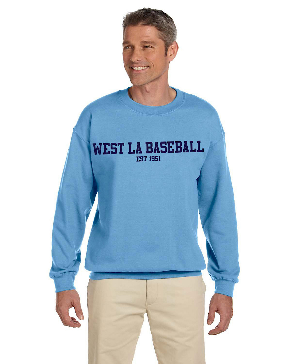 Adult Unisex Fleece Crew Sweatshirt - Text Logo